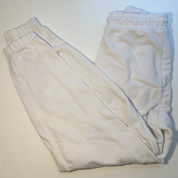 zara white sweatpants (size s) - Picture 1 of 5